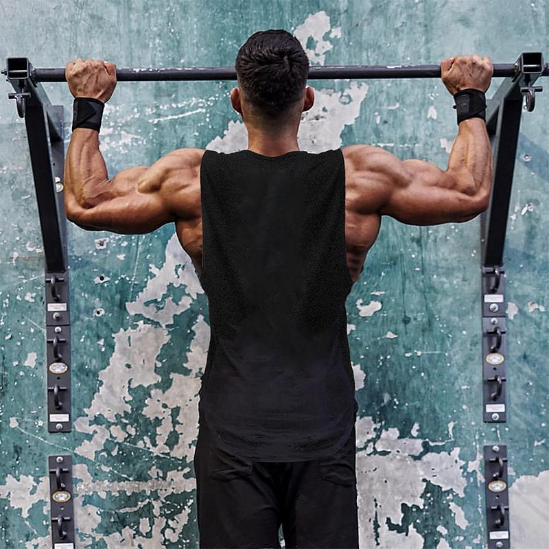 Новая мужская одежда для тренировок, хлопковый жилет для фитнеса, бега, майка без рукавов, спортивные модные майки для бодибилдинга