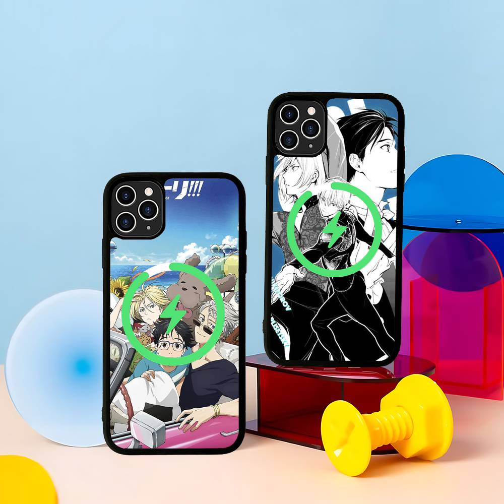 Спортивное аниме YURI ON ICE BL Для Magsafe Магнитный Беспроводной Чехол для Телефона Для IPhone 11 12 13 14 15 16 17 Pro Max Plus Чехол