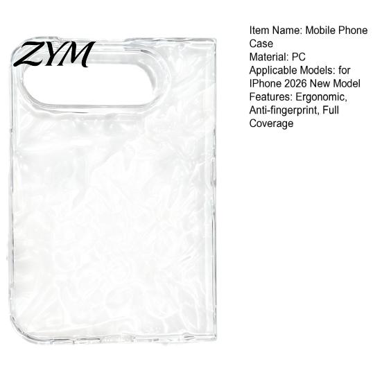 Clear Protective Case for IPhone 2026 Transparent IPhoneDuo, Anti-Yellowing PC Phone Cover with Slim Fit Precise Cutouts, Ultra-Thin Shockproof