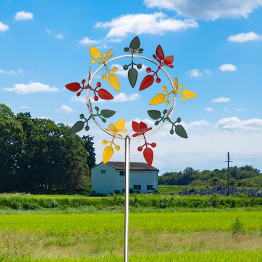 Garden Wind Spinner, Sculpture Decor Yard Outdoor Windmill Stake for Park Backyard