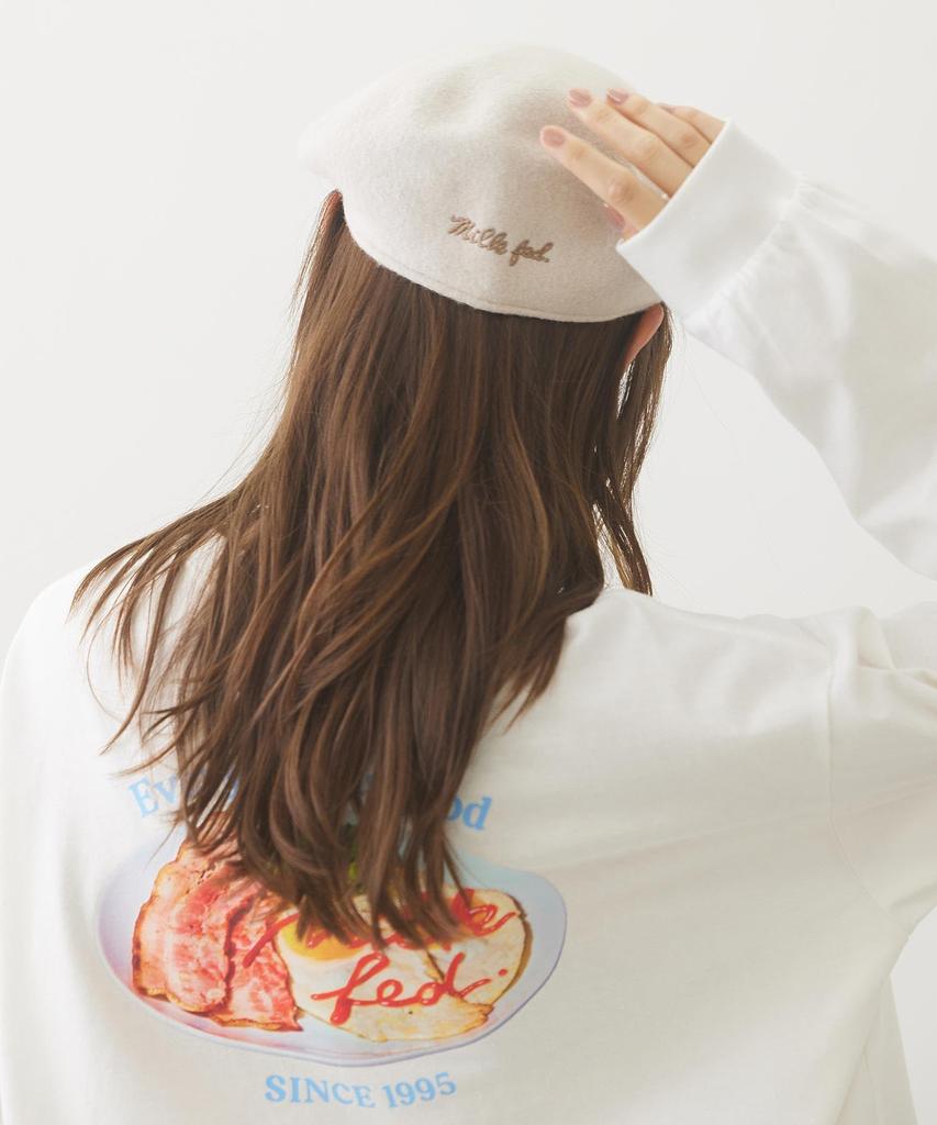 Кепка ICING LOGO FLAT CAP Бежевая MILKFED. Женский