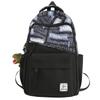 Letter Print Schoolbag Men's Large Capacity Backpack Student Travel Backpack