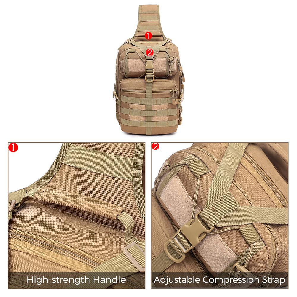 Тактический рюкзак-слинг, военный рюкзак на ремне, сумка Molle Assault Range Bag