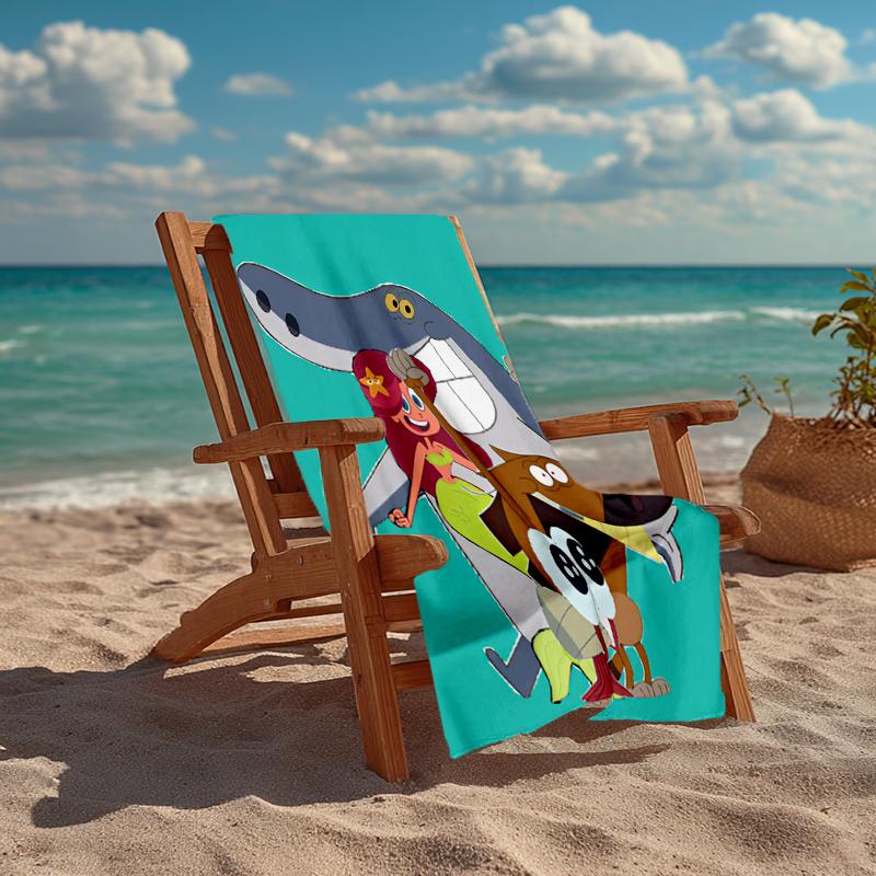 Ultra-Soft Beach Towel with puffin rock Theme,Ideal for Pool - Camping, Diving - Perfect Travel Essential, Vibrant Beach Towel.