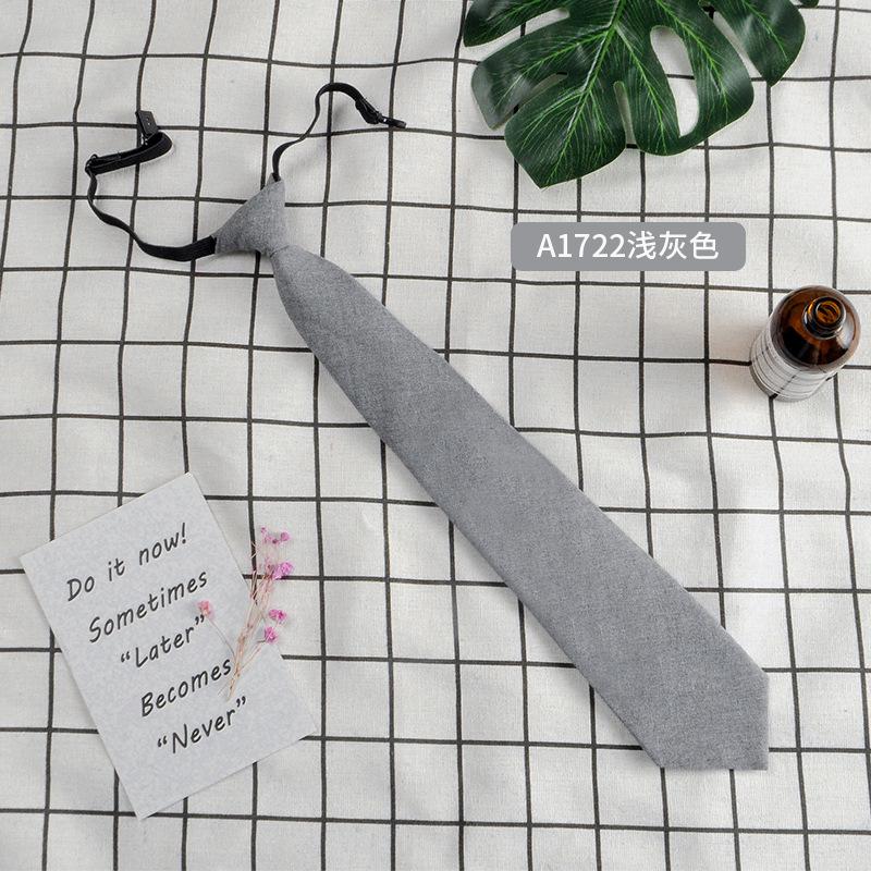 Small Tie Male and Female Students College Style Lazy Plaid Harajuku Trend Japanese JK Uniform