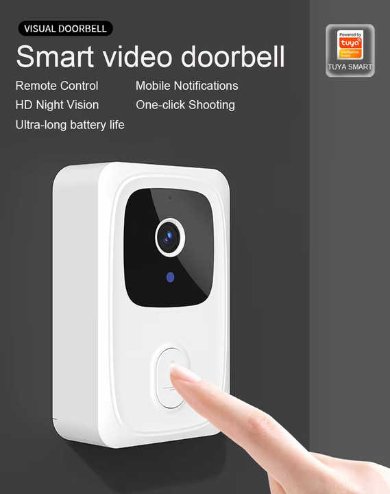 Wireless Doorbell No Wiring Self-powered Waterproof Doorbell Welcome Door Chimes Us Eu Uk Outdoor Wireless Distance Home 300m