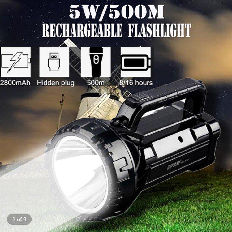 Мощный светодиодный прожектор, уличный портативный светильник, телескопический аварийный патрульный фонарик