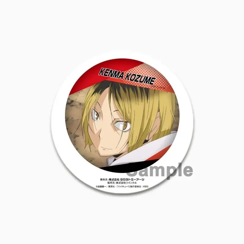 32/44/58 мм значок волейбола в стиле аниме, жесть ручной работы, круглая брошь, булавки для одежды, шляпа, рюкзак, аксессуары, ювелирные изделия