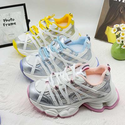 Парижские кроссовки для папы женские на платформе старые ретро весенне-осенние новые повседневные сетчатые дышащие модные кроссовки