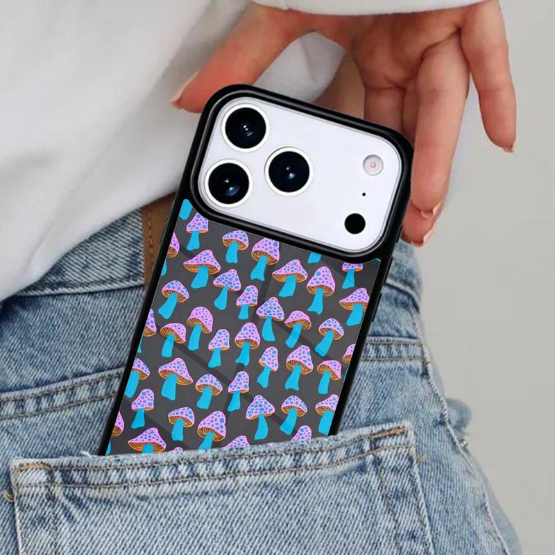 Чехол для телефона с грибами для iPhone 17ProMax 12 13 14 15 16e 17 Pro Max Plus Air Cover