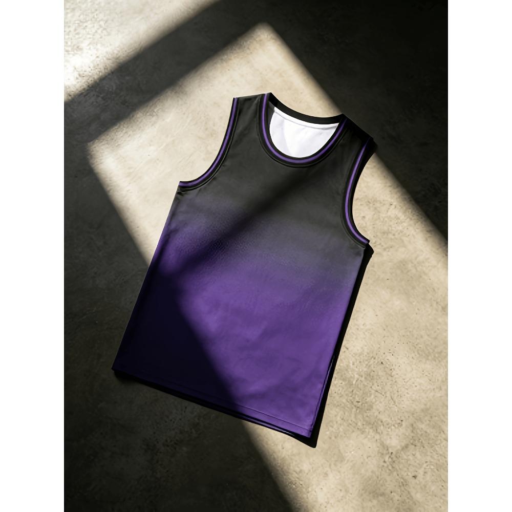 2026 new purple and black basketball game clothes American basketball sports vest