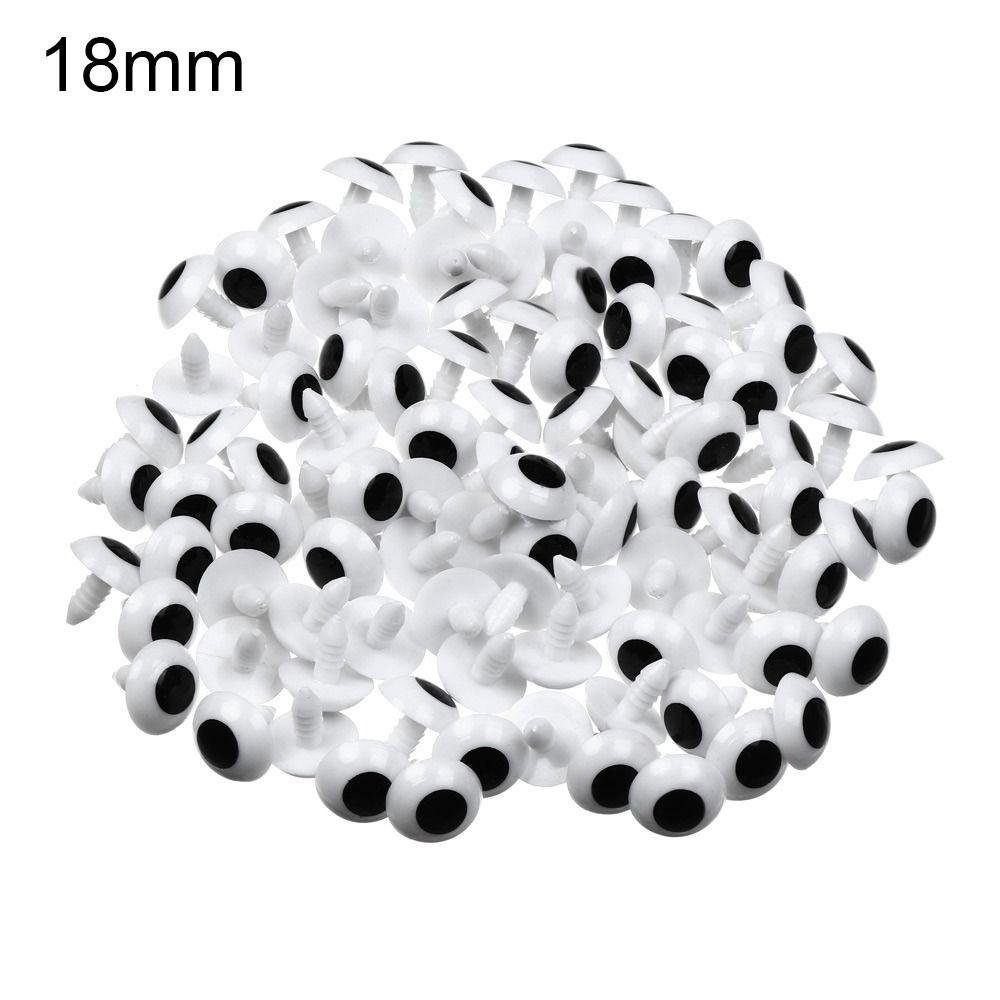 Plastic White&Black Stuffed Toys Parts Doll Eyes Craft Animal Puppet Accessories Safety Doll Eye