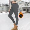 Женские термо леггинсы с высокой талией, повседневные спортивные, с карманами, для осени/зимы
