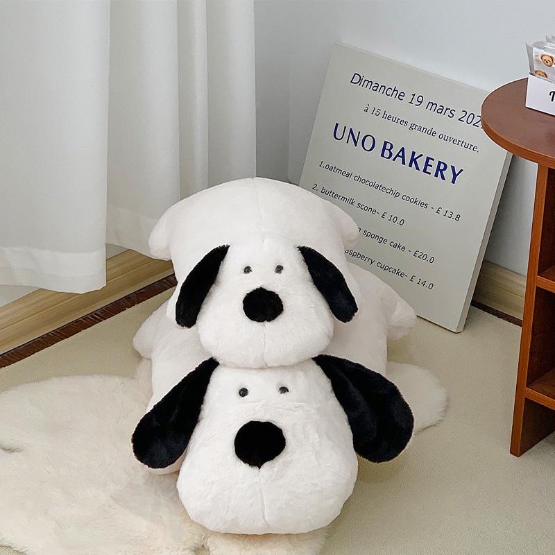 Милая Черно-Белая Плюшевая Игрушка Мопс Для Девочек, Идеальный Компаньон для Кровати, Лучший Подарок на День Рождения для Лучших Друзей