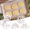 Baking Tools Easy Non-stick Reusable To Clean DIY Plastic Dinosaur Cookie Cutters Mold