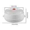 Microwave Steamer Food Steaming Cooker Heat-Resistant Microwave Steamer for Kitchen Dining Room Cooking Dumpling Rice Vegetable