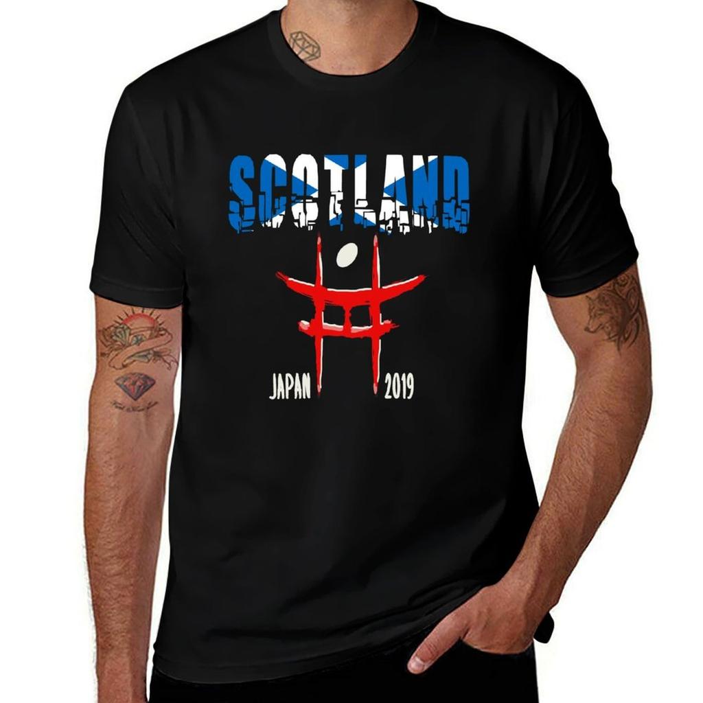 Scotland Rugby Japan 2019 Tshirt Simple Casual Short Sleeve Tee