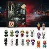 24-дневный календарь обратного отсчета Хэллоуин Адвент 2026, Сюрприз с подарком на Октябрьскую вечеринку, Акриловые животные-украшения, Коллекционные фигурки ужасов для вечеринки