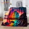 2025 New Style Beauty Colorful Pebble Road Beach Stone Scenery Blanket,Soft Throw Blanket for Home Bedroom Bed Sofa Cover Kids