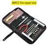 Car Tool Kit 46pcs Emergency Tire Repair Complete Kit Workshop Repair Mechanical Auto Pneumatic Q7K6
