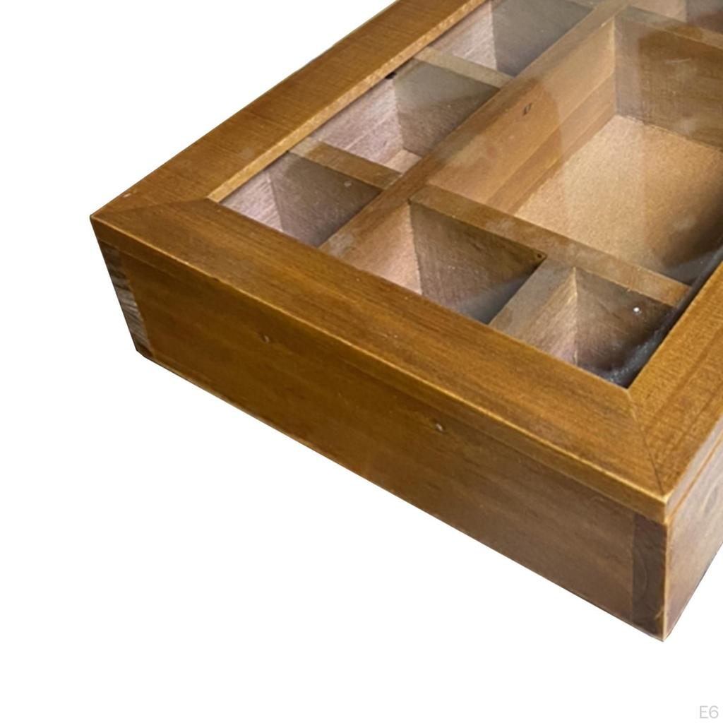 Деревянный шкаф для хранения фигурок, полка для дисплея, домашний магазин, контейнеры для чайной коробки для кухни