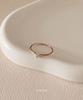 Judien 14K 18K Simple Baguette Lab Diamond Thin Ring