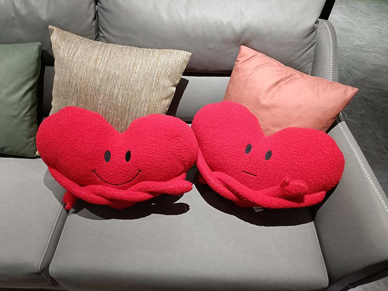 Исцеляющая красная подушка Love Arm Lover, диванная подушка, подушка для спинки, плюшевая игрушка, кукла, подарок на день рождения, плюшевое пальто, материал