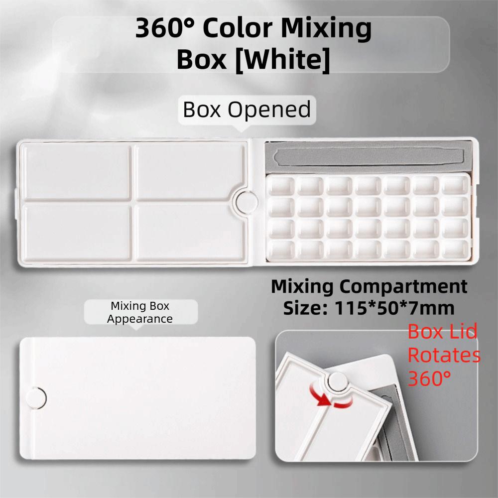 Empty Paint Box Detachable Watercolor Packaging Box Paint Tray Watercolor Painting