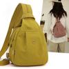 Fashion Casual Backpack Women's New Multifunctional Breast Bag Women's Nylon Waterproof Lightweight Travel Small Backpack