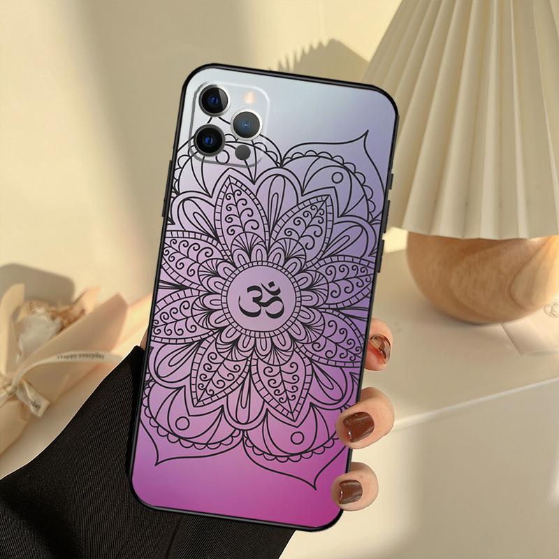 Чехол для телефона со символом Аум Ом для iPhone 13 16 15 11 12 14 17 Pro Max 12 mini 15 16 Plus 16e 17 Air Cover Funda