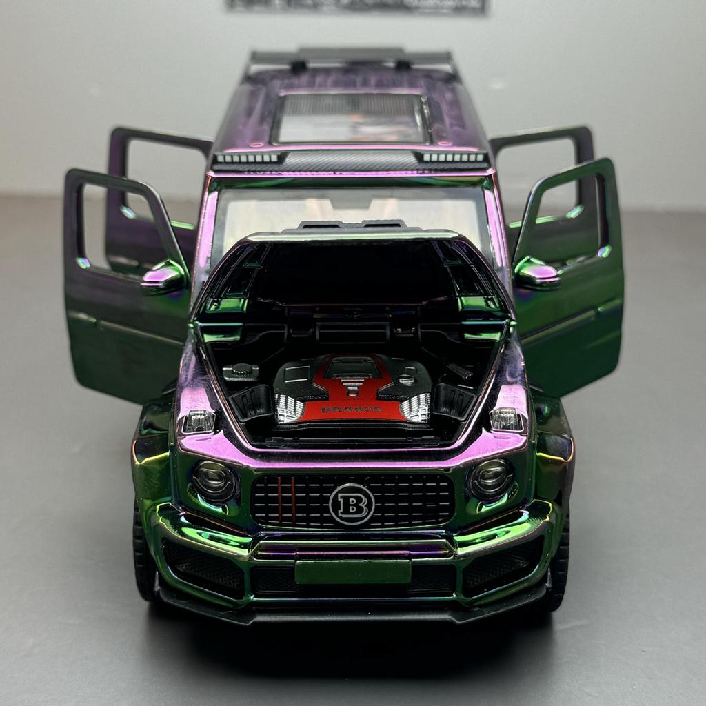 Simulation 1/32 Scale Benz G800 Electroplated Version Alloy Car Diecast Metal Model Home Interior Decoration Kid Gift Birthday Present