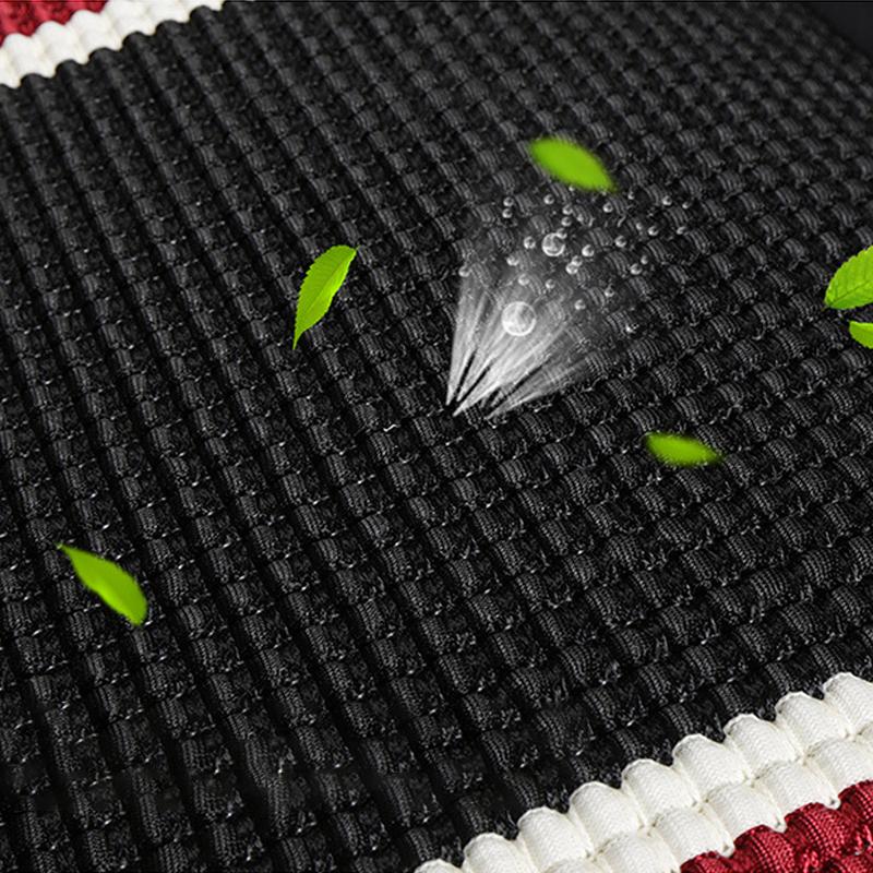 Трендовый вязаный чехол для подушки на автомобильное сиденье, летний дышащий ледяной шелк, четырехсезонный защитный коврик для автомобильного сиденья, передний и задний коврик для сиденья