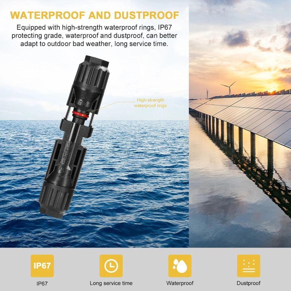 5 пар водонепроницаемых солнечных коннекторов с 2 ключами, солнечный фотоэлектрический коннектор, коннектор для солнечной панели