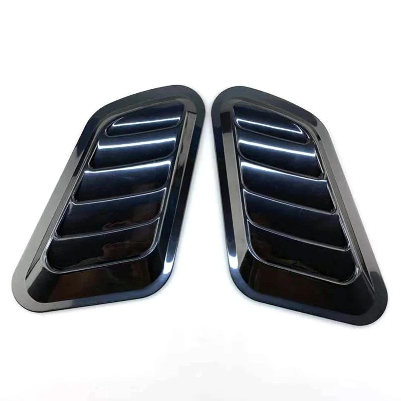 Universal Carbon Fiber Car Decorative Cell Air Flow Intake Hood Scoop Bonnet Vent Cover Stickers Decoration Styling