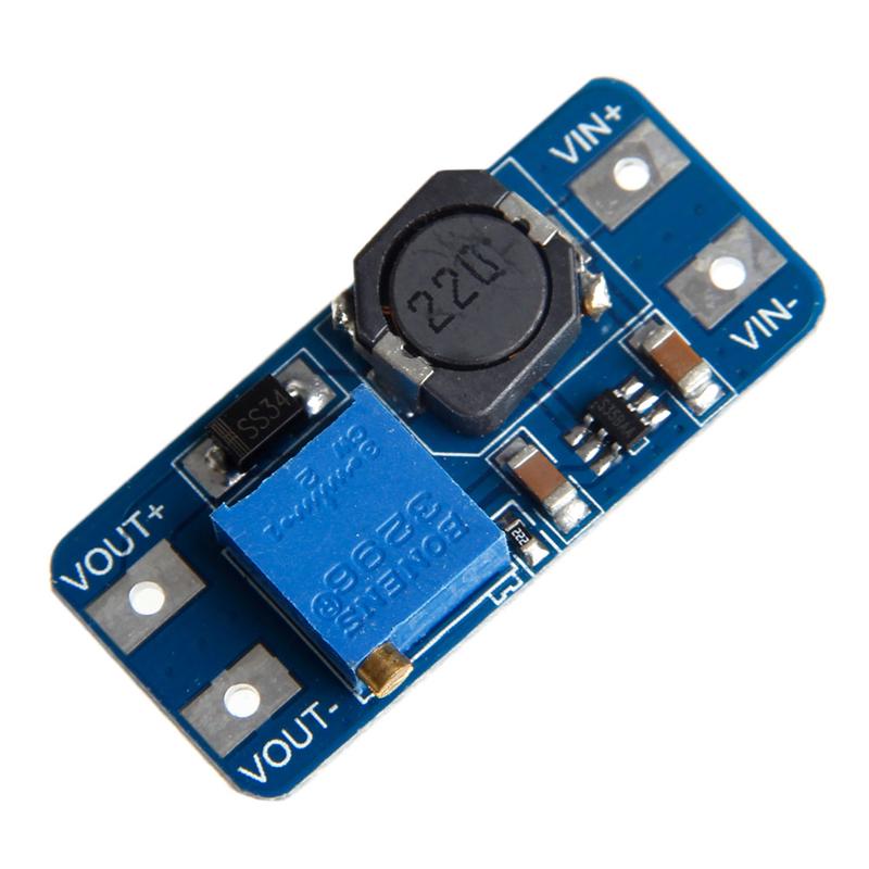 Модуль усилителя мощности MT3608 Модуль повышения постоянного тока Регулируемый преобразователь Усилитель питания Выход 2А