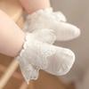 Lace Summer Princess Baby Girl White Short Socks Breathable Cotton Seamless Socks for Infants