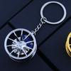 Zinc Zinc Zinc Alloy Wheel Hub Key Chain Rotatable Car Accessories Keychain  Girls Boys