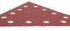 Velcro sandpaper K180, triangular with 12 holes, 5 pcs for sander 59G264
