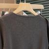 Women's Round Neck Long Sleeve Knitted Sweater