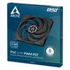 ARCTIC P14 SLIM PWM PST - Ventilateur Boîtier 140mm Slim, Contrôle PWM Et Câble PST