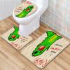 Текстурированный туалетный трехсекционный напольный коврик, ванный трехсекционный ковер, придверный коврик