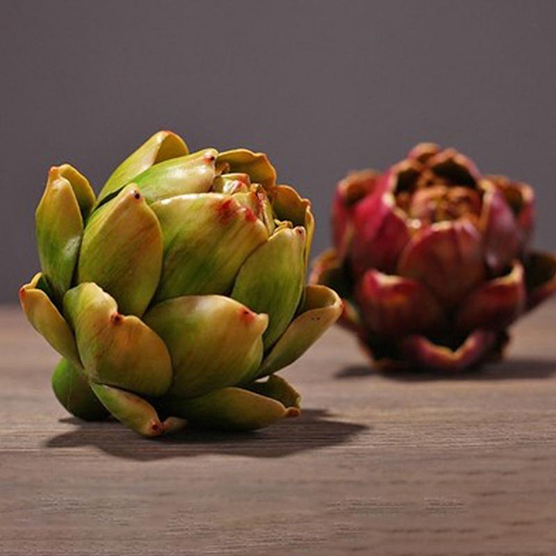 Artificial Artichoke Model Vase Filler Fake Vegetables And Fruits Faux Plant Kitchen Decorations Home Art Decor