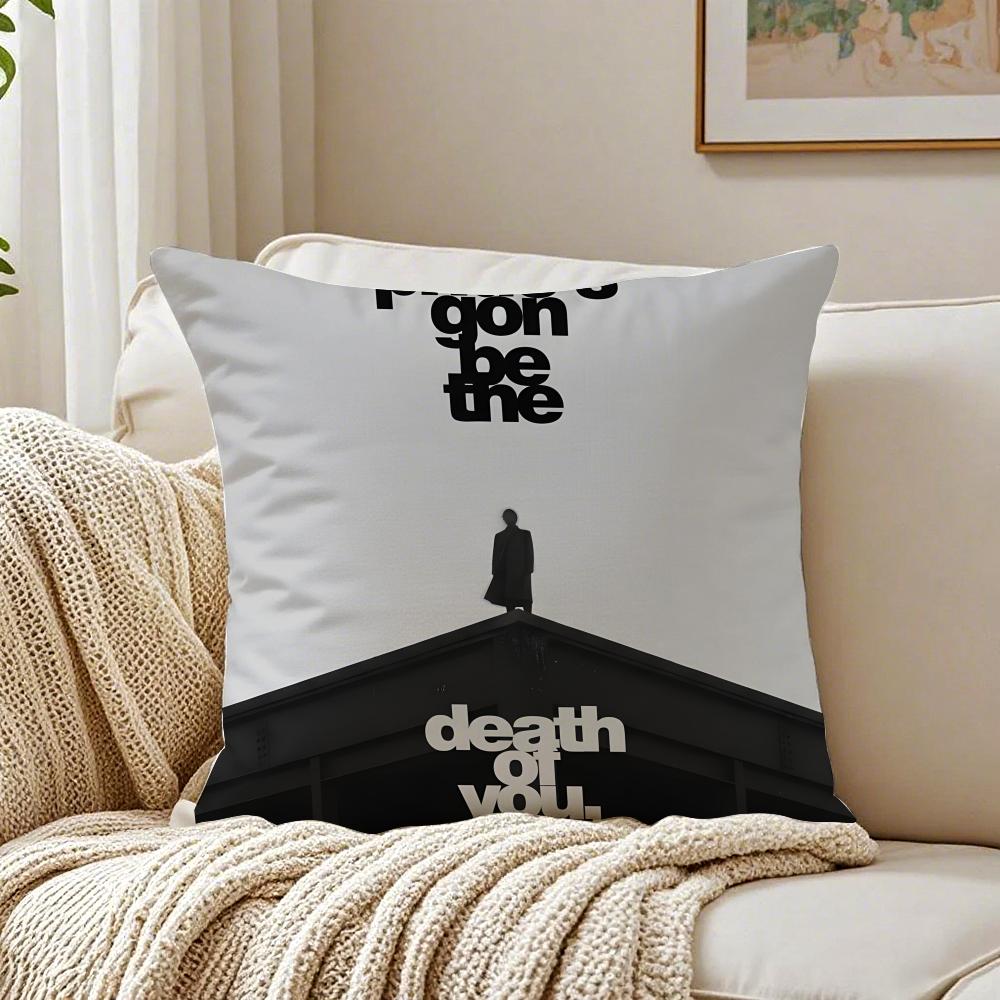 Black White Quote Pillow Modern Decor Cushion Cushion Cover Pillowcase Antidustmite living Room Sofa Decor Cushion Room