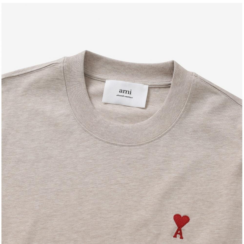 Ami Uts005 726 2712 Ami De Coeur Small Heart Logo Public Short Sleeve Tee