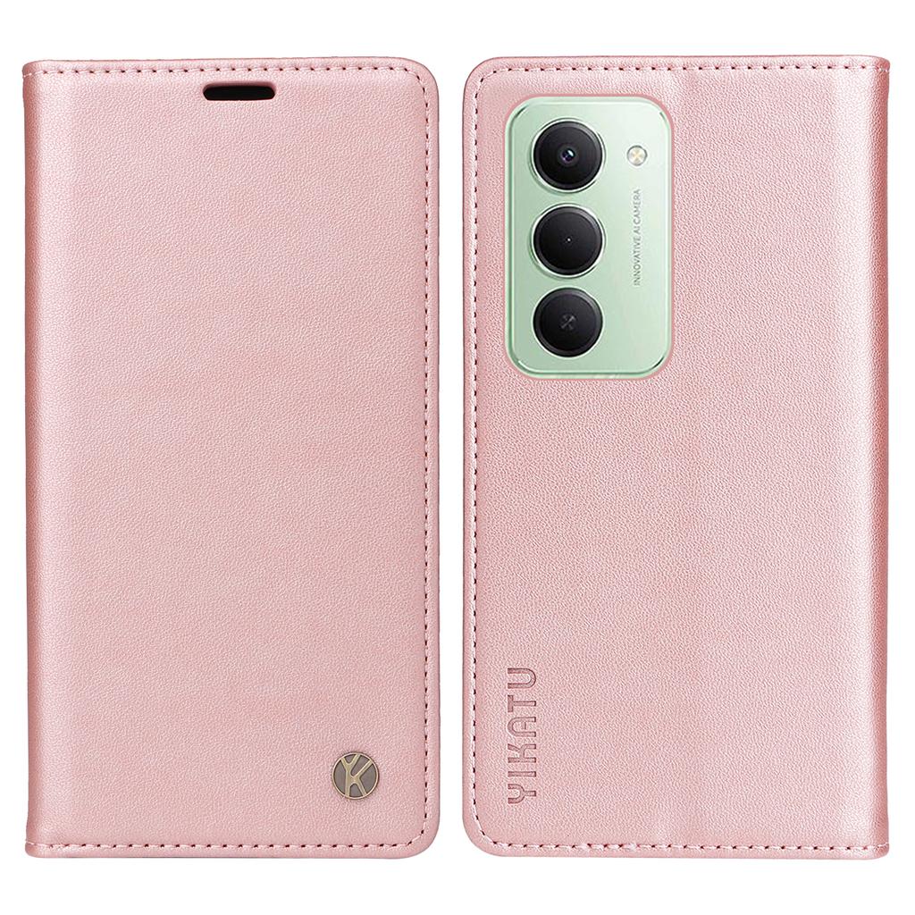 Для Xiaomi Redmi 15 5G (Глобальный) (169 мм) Чехлы для телефонов YIKATU Магнитная застежка PU кожа Мобильный чехол