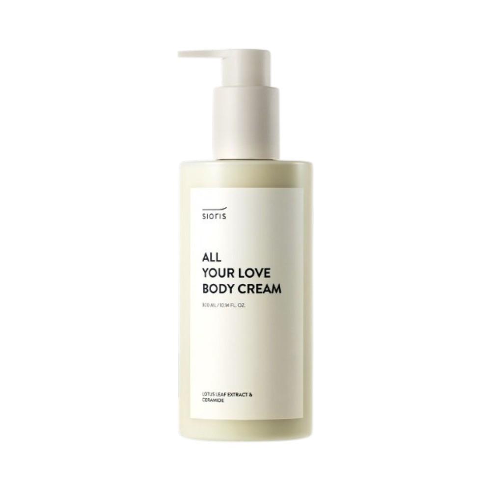 SIORIS All Your Love Body Cream Long Lasting Deep Hydration & Organic Shea Butter Soothing Body Moisturizer 300ml