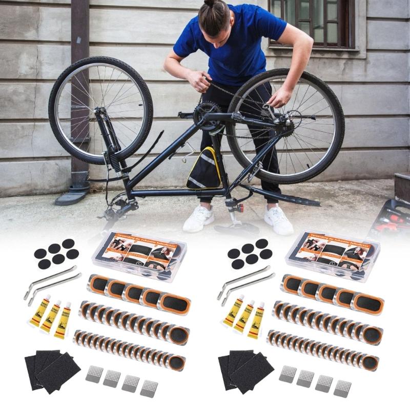 Bicycles Tire Puncture Repair Kits Rubber Tire Patches Bicycles Inner Tube Tire Tool Portable Cycling Repair Tool