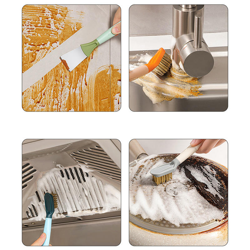 Щетка для чистки пазов 2 в 1, очиститель для оконных направляющих, щетка для газовой плиты с двойной головкой, щетки для чистки щелей, инструменты для кухни