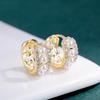 Xiaomi Huitan Delicate Imitation Pearl Women Hoop Earrings for Wedding Luxury Hollow Accessories Aesthetic Party Trendy Jewelry with CZ