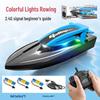 2.4G Высокоскоростной Пульт Дистанционного Управления Водонепроницаемый Электрический Скоростной Катер с Огнями для Детей
